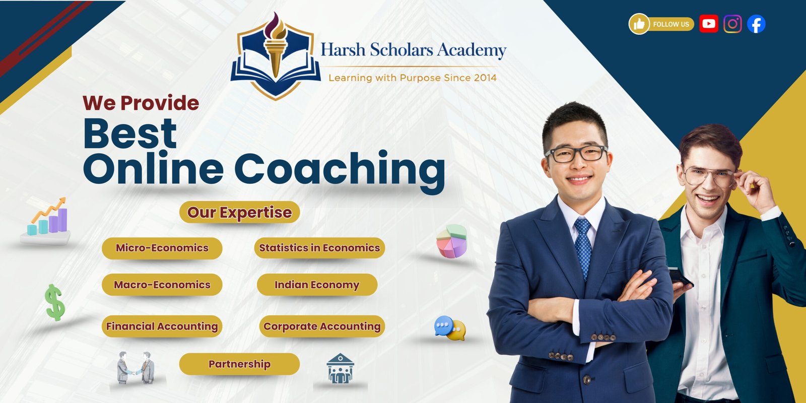 Best Online Coaching for Academic Students Class-11 and Class-12, Harsh Scholars Academy